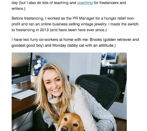 The first welcome email from my welcome sequence that goes to new subscribers